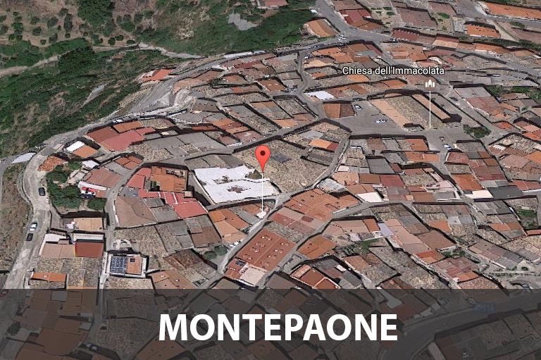 Il segnaposto indica Via Umberto I a Montepaone