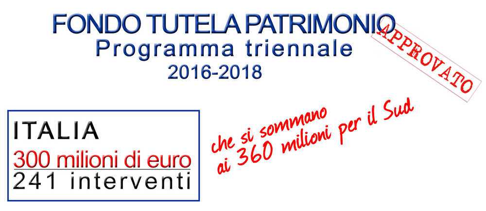 Beni culturali, oltre tre milioni e mezzo alla Calabria