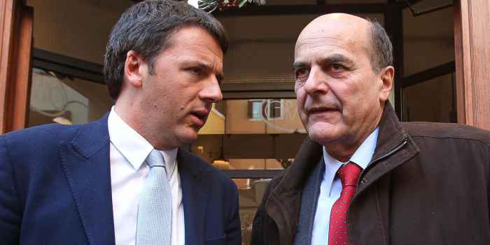 Renzi e Bersani nel 2013 