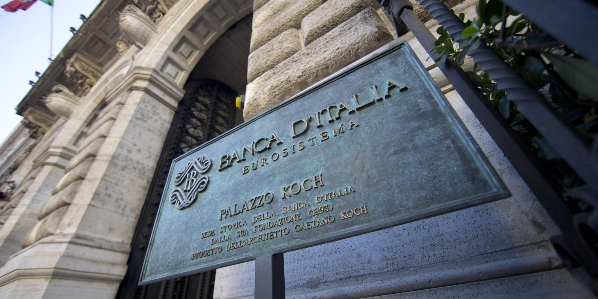 L'esterno della Banca D'Italia a Roma