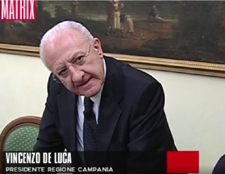 Vincenzo De Luca a Matrix