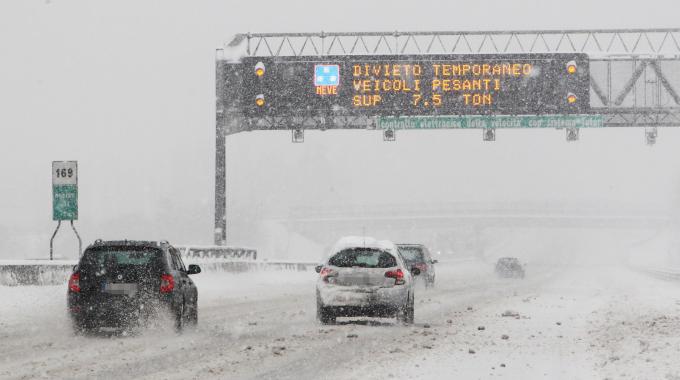 neve autostrada