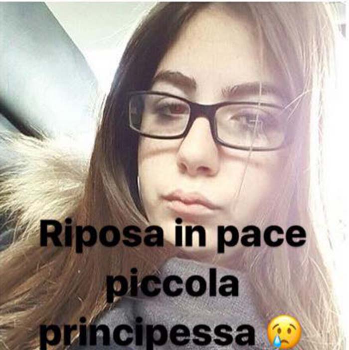 Angela Ruberto in una foto dedicatale dalle amiche su Fb