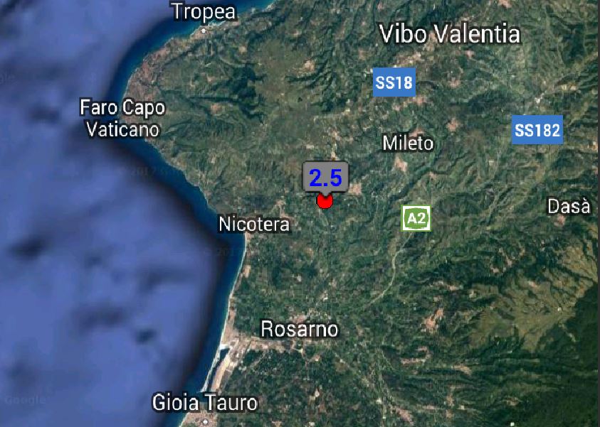 Terremoto San Calogero Vibo Valentia