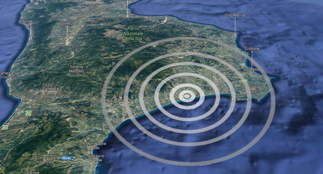 terremoto Catanzaro botricello cropani