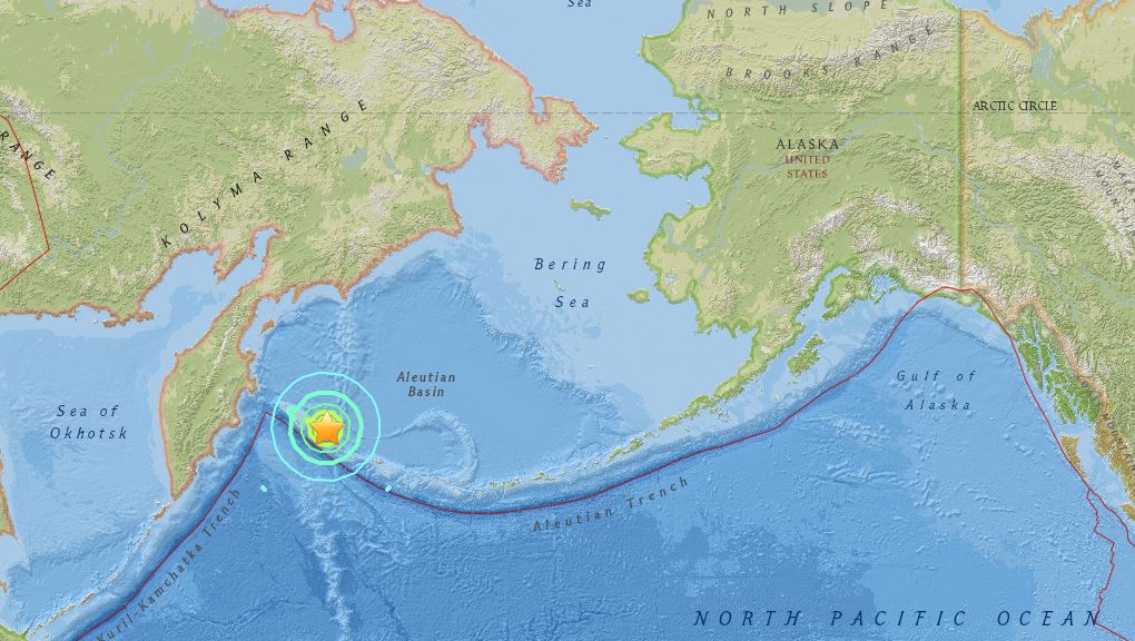 terremoto mar bering russia