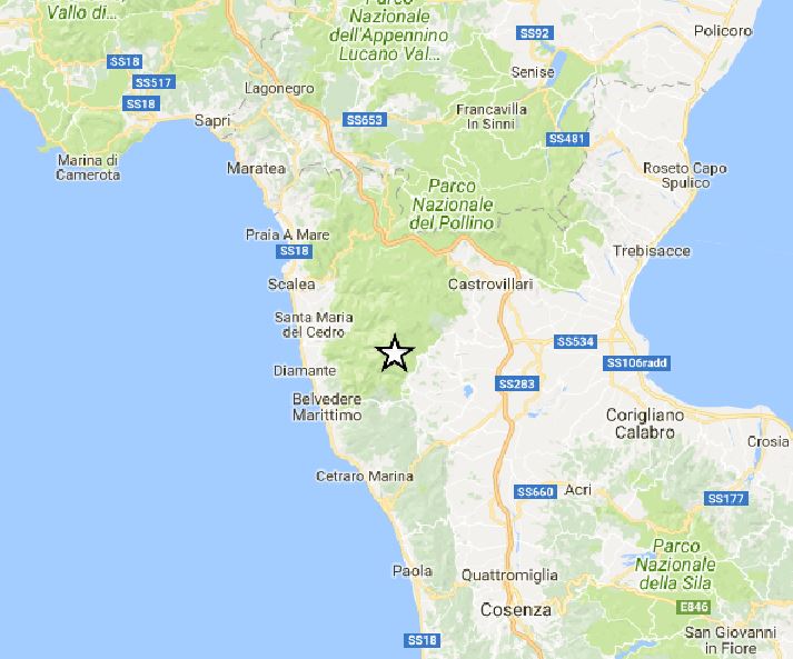 terremoto san sosti