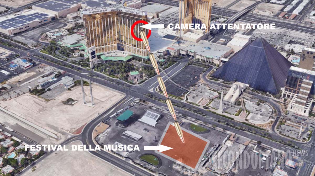 La ricostruzione dell'attentato a Las Vegas 