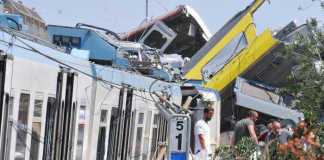 Incidente ferroviario sulla tratta Corato-Andria (Ansa/Turi)