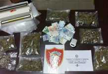 Studente con 700 grammi di marijuana. Arrestato