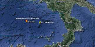 Il terremoto nel Tirreno meridionale