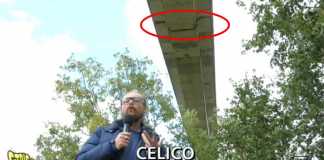 L'inviato di Striscia la Notizia sul viadotto Cannavino a Celico