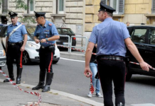 carabinieri transennato area