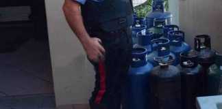 bombole di gas sequestrate carabinieri