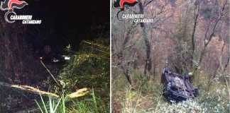 L'auto nel dirupo, intervento valoroso dei Carabinieri che salvano una donna da morte certa