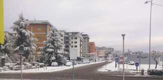 Cosenza innevata mercoledì 11 gennaio 2017