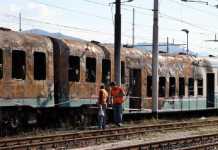 Scheletro di uomo trovato a Bari in un treno bruciato a Cosenza