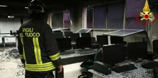 Incendio aula scuola Roccella