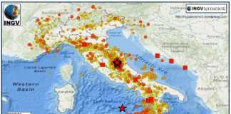 La mappa sismica INGV 2016 53mila terremoti