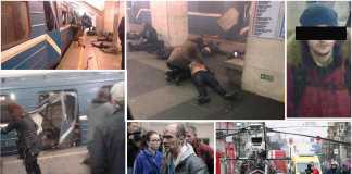 Una sequenza di immagini dell'attentato a San Pietroburgo