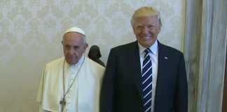 Donald Trump con Papa Francesco