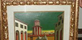 ''Piazza d'Italia'', un quadro di Giorgio De Chirico confiscato a Gioacchino Campolo