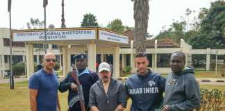 Carlo Gentile al suo arresto in Kenia