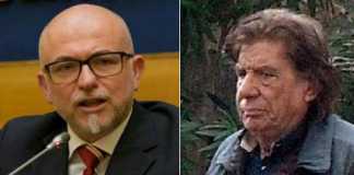 Da sinistra il parlamentare Pd Davide Mattiello e Giovanni Aiello, l'ex agente morto in Calabria