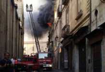 incendio centro cosenza