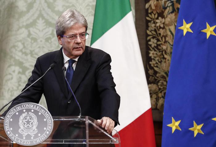 Il presidente del Consiglio Paolo Gentiloni