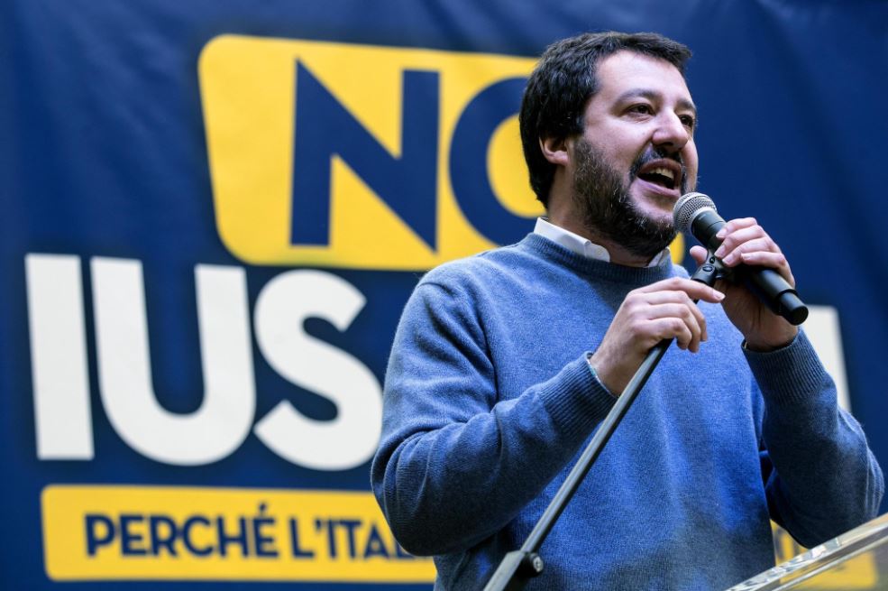 Salvini a Roma: "No Ius Soli. Lega è Davide contro Golia"