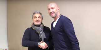 Walter Zenga e Gianni Vrenna prima della conferenza stampa di presentazione a Crotone