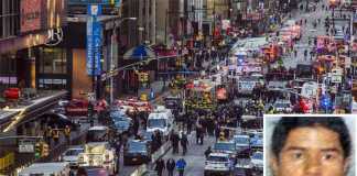 La Polizia sul luogo dell'attentato a New York. Nel riquadro Akayed Ullah
