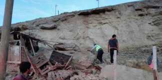 I danni del terremoto in Perù (Twitter/Agenzia Andina)