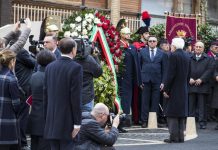 Sergio Mattarella nelle celebrazioni in via Fani