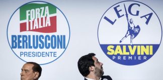 Silvio Berlusconi e Matteo Salvini distanti tra loro