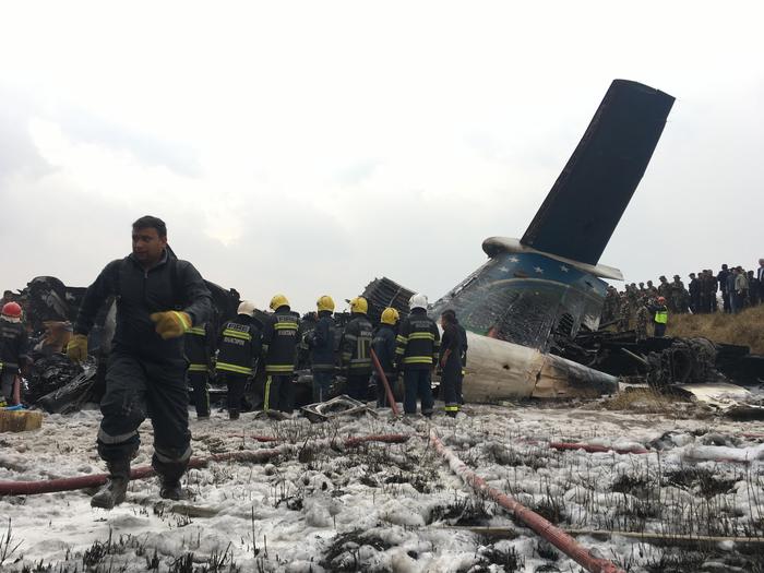 L'aereo schiantato in Nepal 