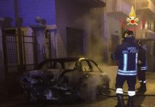 incendio auto lamezia terme