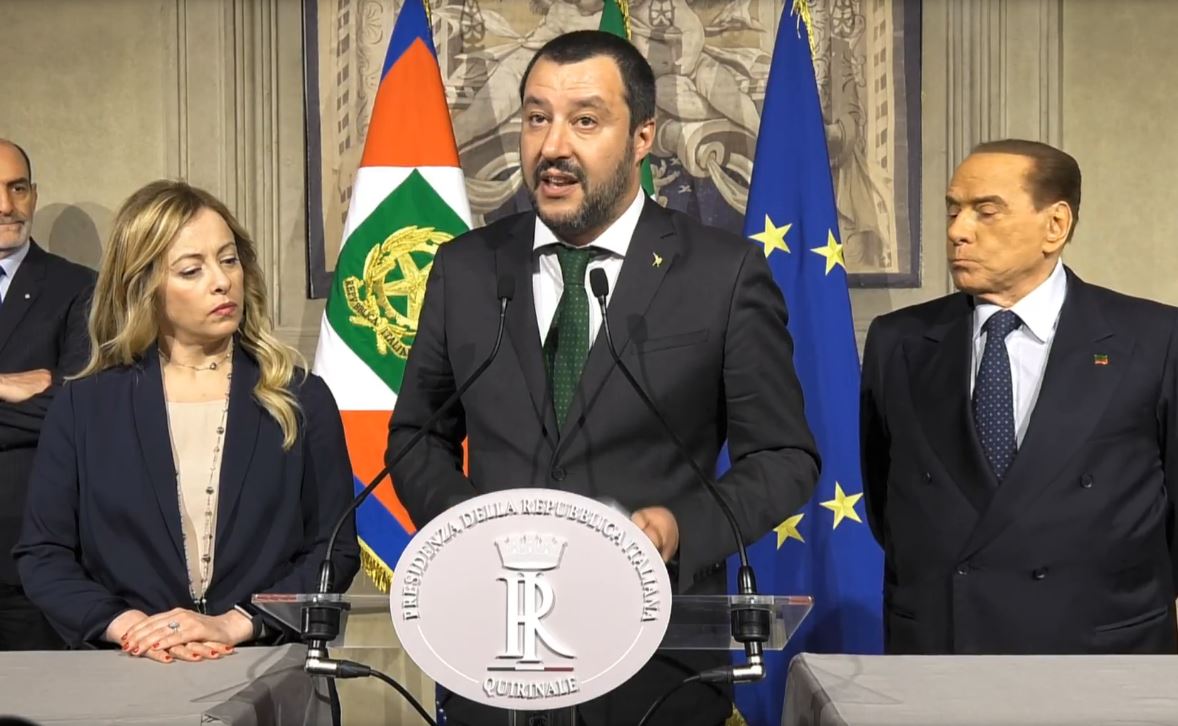 Salvini Meloni Berlusconi quirinale (4)