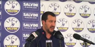 Matteo Salvini conferenza stampa milano