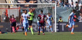 Il gol del pareggio di Savic in Crotone Lazio