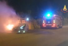 incendio auto soverato