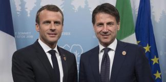 Macron e Conte al G7 in Canada