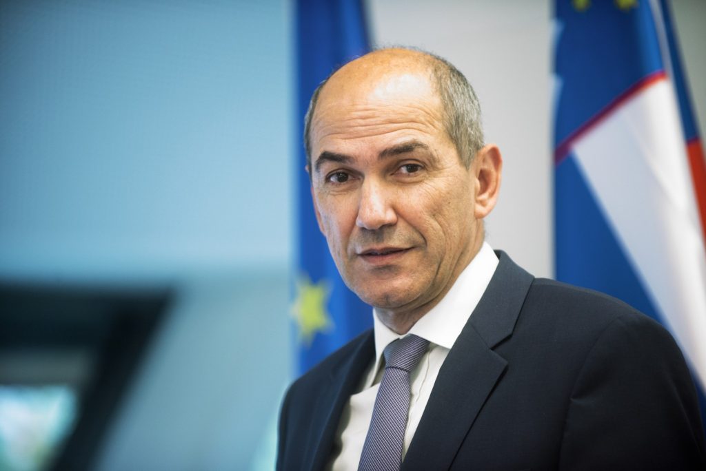 Janez Jansa, leader conservatore del Partito democratico sloveno