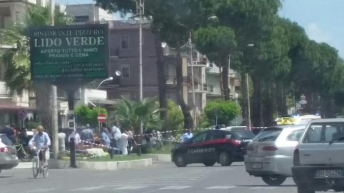 Il luogo dell'omicidio di Leonardo Portoraro a Villapiana Lido