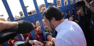 ll ministro dell'Interno, Matteo Salvini a Pozzallo