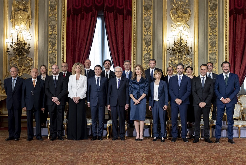 governo conte mattarella foto gruppo