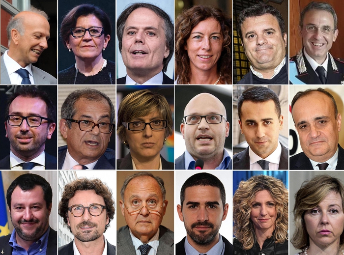 Ecco, il governo Conte; 18 ministri, 5 donneEcco, il governo Conte; 18 ministri, 5 donne