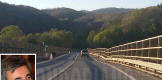 L'inclinazione sul Viadotto Cannavino, nel riquadro il sindacalista Uil Roberto Castagna