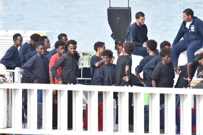 Migranti sulla nave Diciotti 